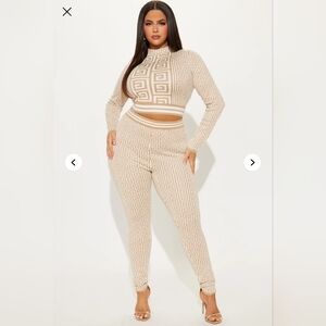 Fashion Nova Womens Gabrielle Pant Set 3x